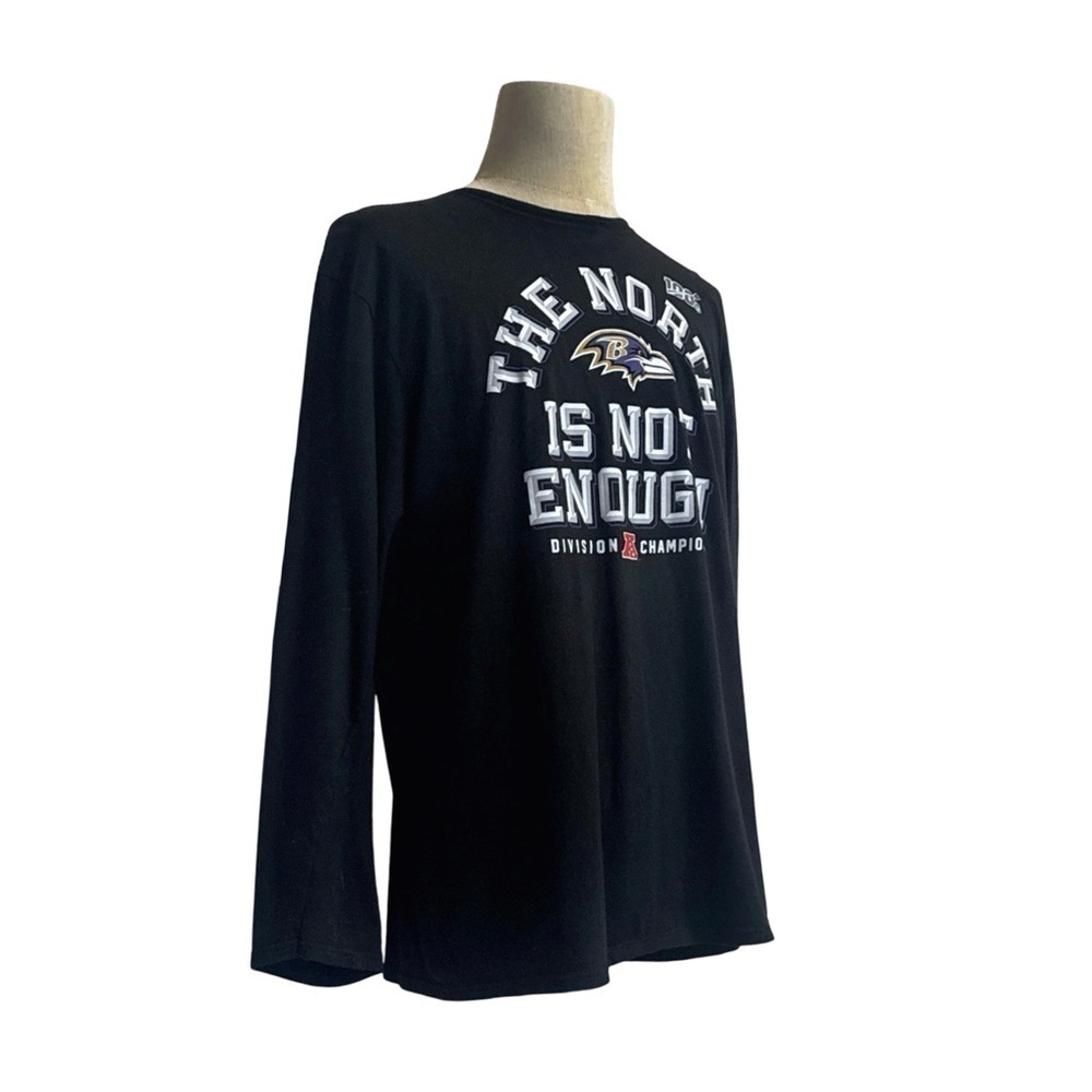 Fanatics Baltimore Ravens Long-Sleeve T-Shirt. Black, Purple, Gold. X-Large - Picture 4 of 9